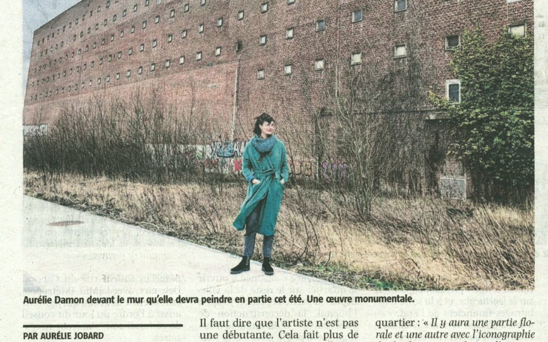 Lauréate de l’Appel à projets « Création d’une œuvre murale sur le bâtiment industriel La Lainière »